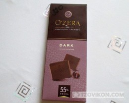 
                            Горький шоколад Озерский сувенир, DARK 55% O`ZERA 
                         - отзывы