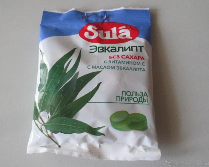 
                            Леденцы без сахара Sula &laquo;Эвкалипт&raquo;
                         - отзывы
