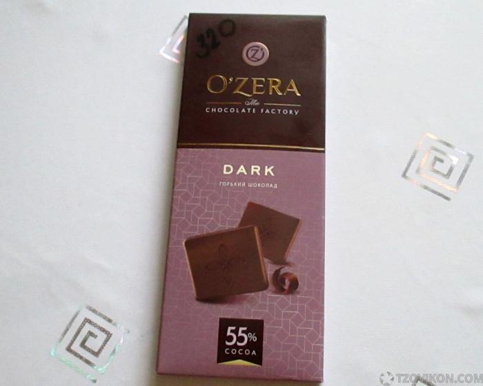 
                            Горький шоколад Озерский сувенир, DARK 55% O`ZERA 
                         - отзывы